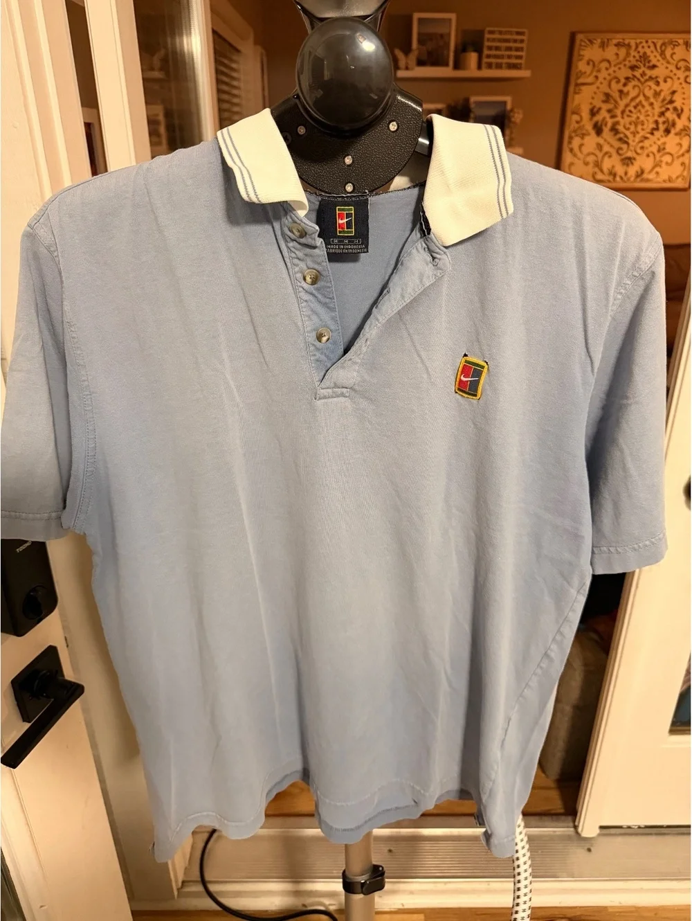 Vintage Nike Court Tennis Polo Shirt Embroidered Logo 90s